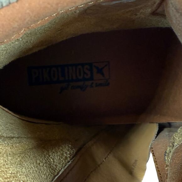 Pikolinos Aldaya Marfil Women's Mixed Media Ankle Boots Laces Zipper Size 7.5 - Picture 9 of 10